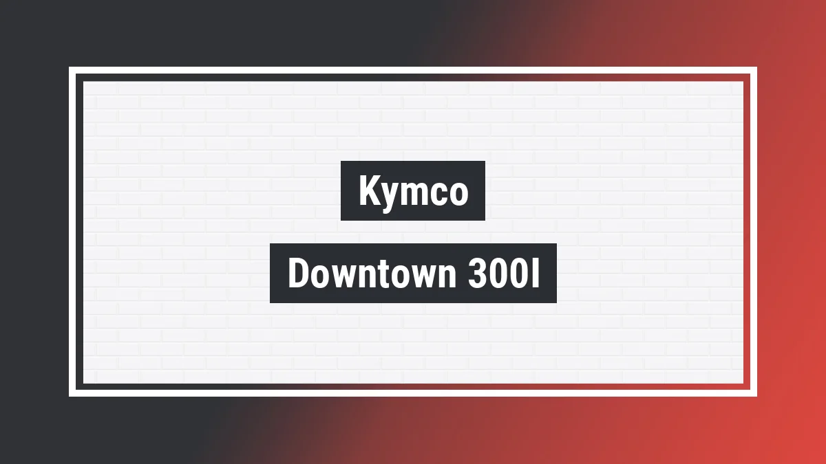 Imagem ilustrativa modelo Downtown 300i Kymco