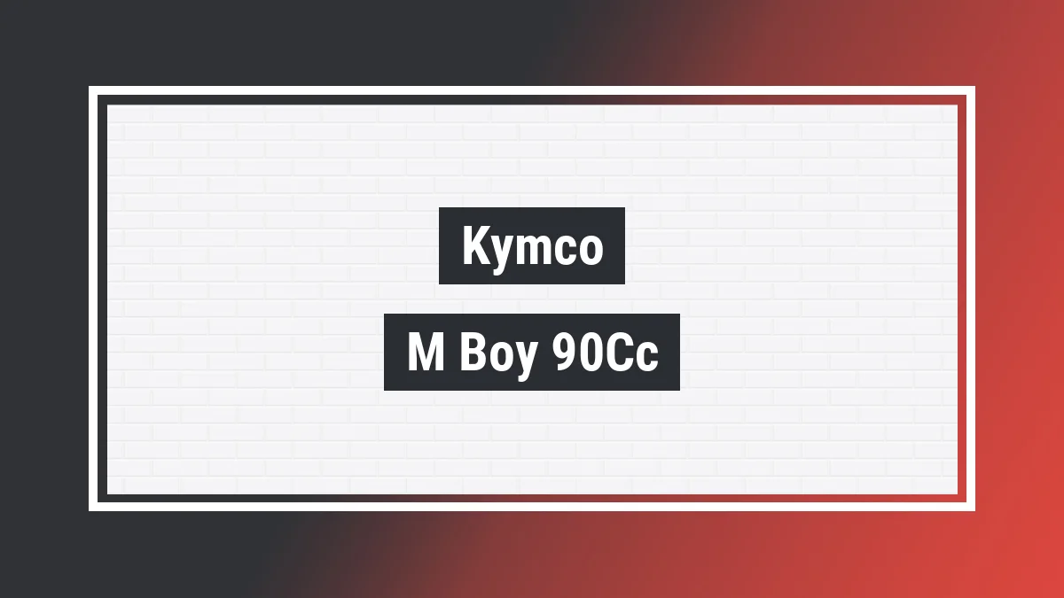 Imagem ilustrativa modelo M´boy 90cc Kymco