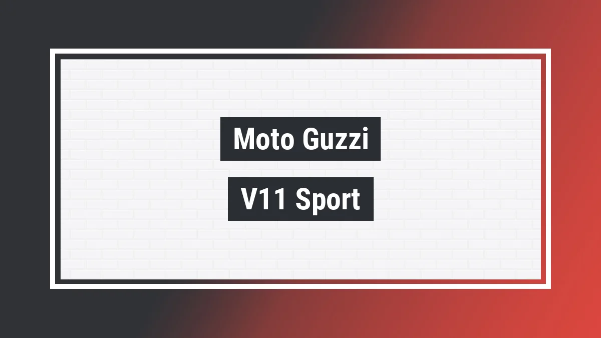Imagem ilustrativa modelo V11 Sport Le Mans 1064cc Moto Guzzi