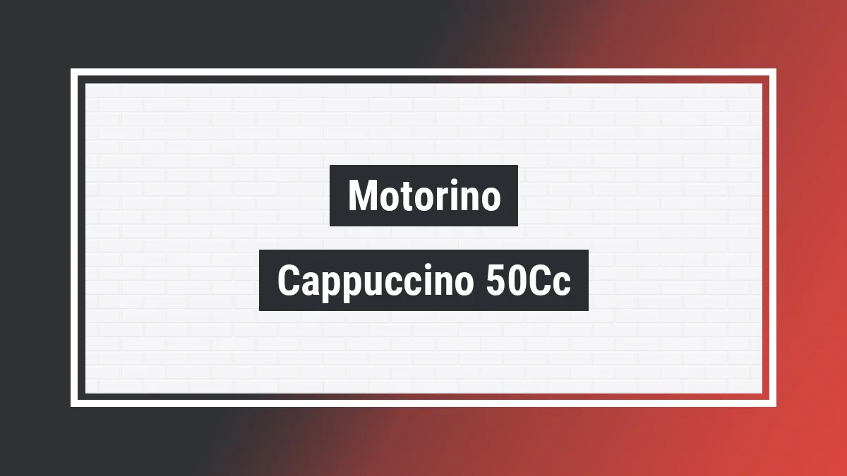 Imagem ilustrativa modelo Cappuccino 50cc Motorino