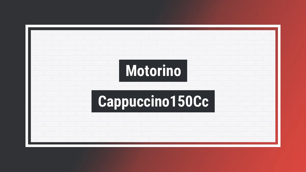 Imagem ilustrativa modelo Cappuccino150cc Motorino