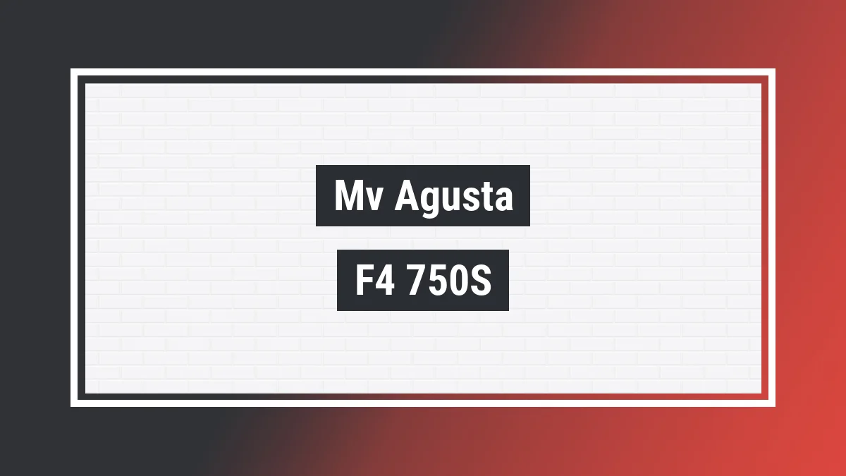 Imagem ilustrativa modelo F4 750s (prata) Mv Agusta