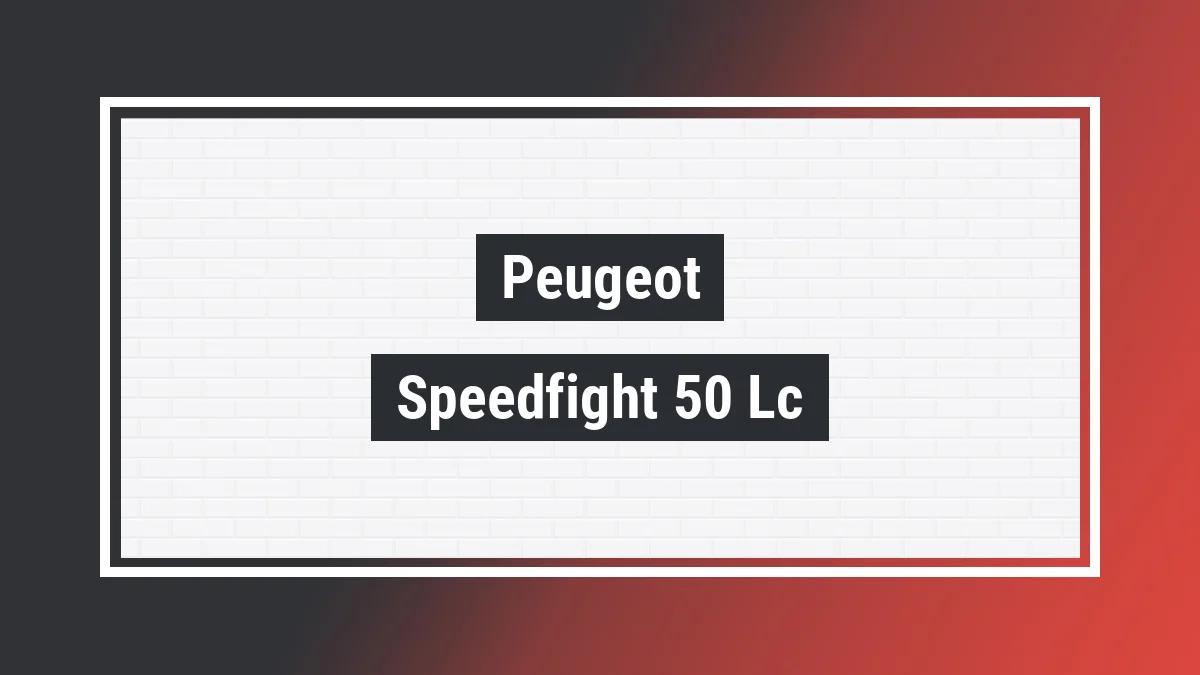 Imagem ilustrativa modelo Speedfight 50-lc Peugeot