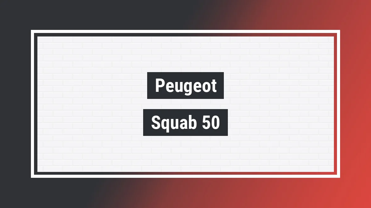 Imagem ilustrativa modelo Squab 50 Peugeot