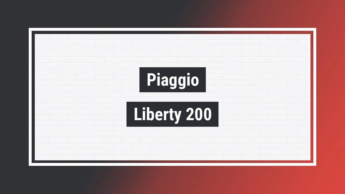 Imagem ilustrativa modelo Liberty 200 200cc Piaggio