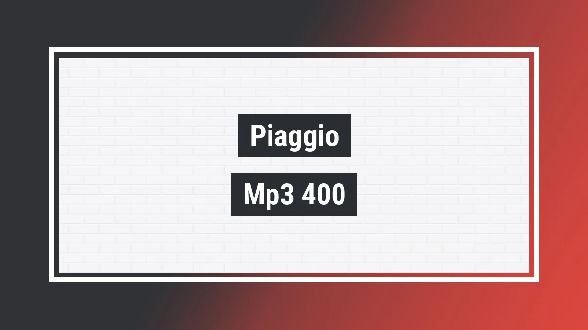 Imagem ilustrativa modelo Mp3 400 398cc Piaggio