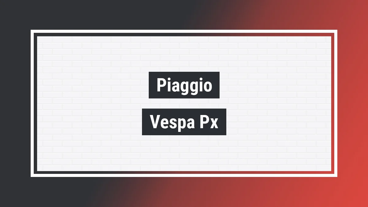 Imagem ilustrativa modelo Vespa Px 150 Originale Piaggio
