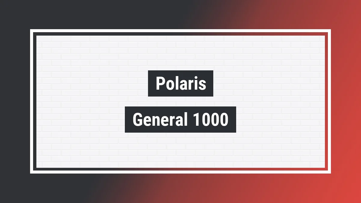 Imagem ilustrativa modelo General 1000 Crew 4x4 (utv) Polaris