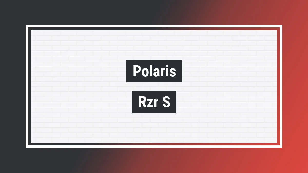 Imagem ilustrativa modelo Rzr S 900 Eps 4x4 (utv) Polaris
