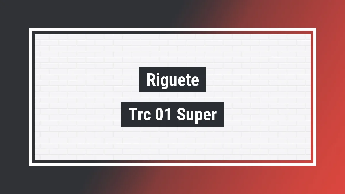 Imagem ilustrativa modelo Trc-01 Super Luxo Se 1.8 Riguete