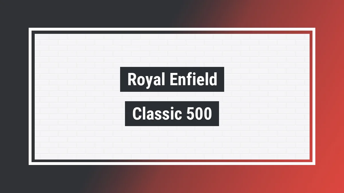 Imagem ilustrativa modelo Classic 500 Efi Royal Enfield