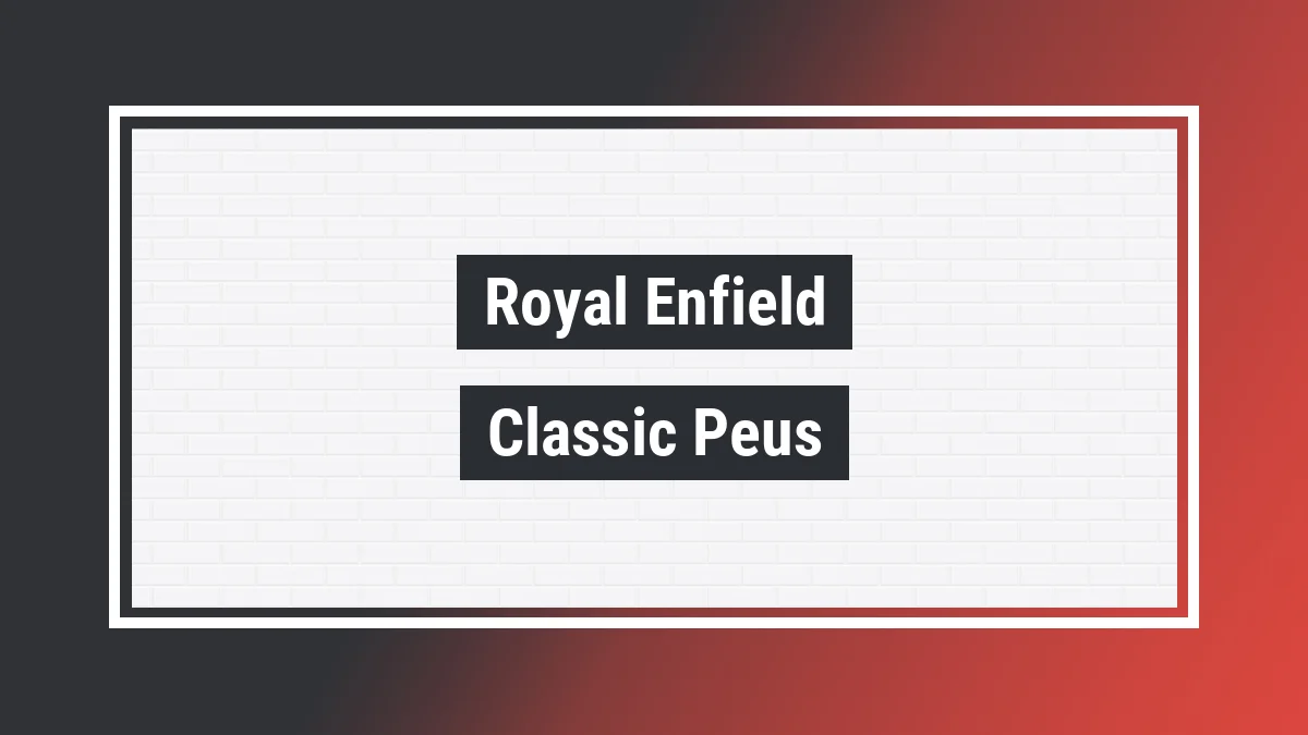 Imagem ilustrativa modelo Classic Peus 500 Efi Royal Enfield