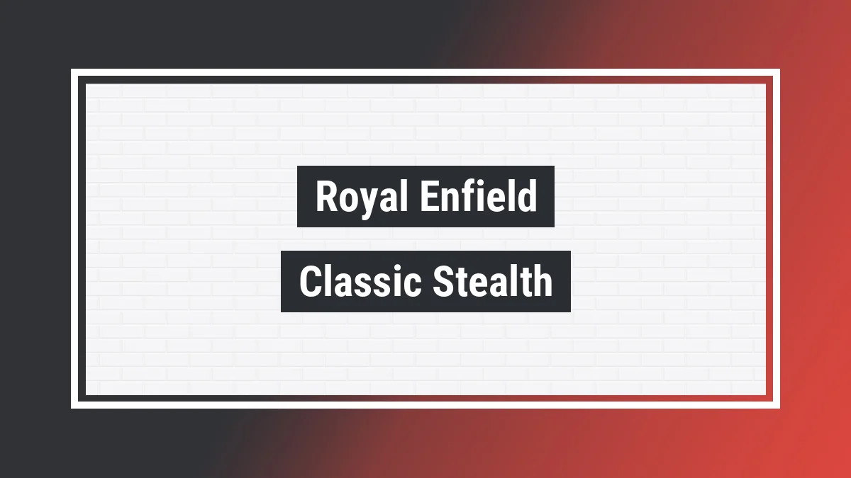 Imagem ilustrativa modelo Classic Stealth Black 500 Efi Royal Enfield