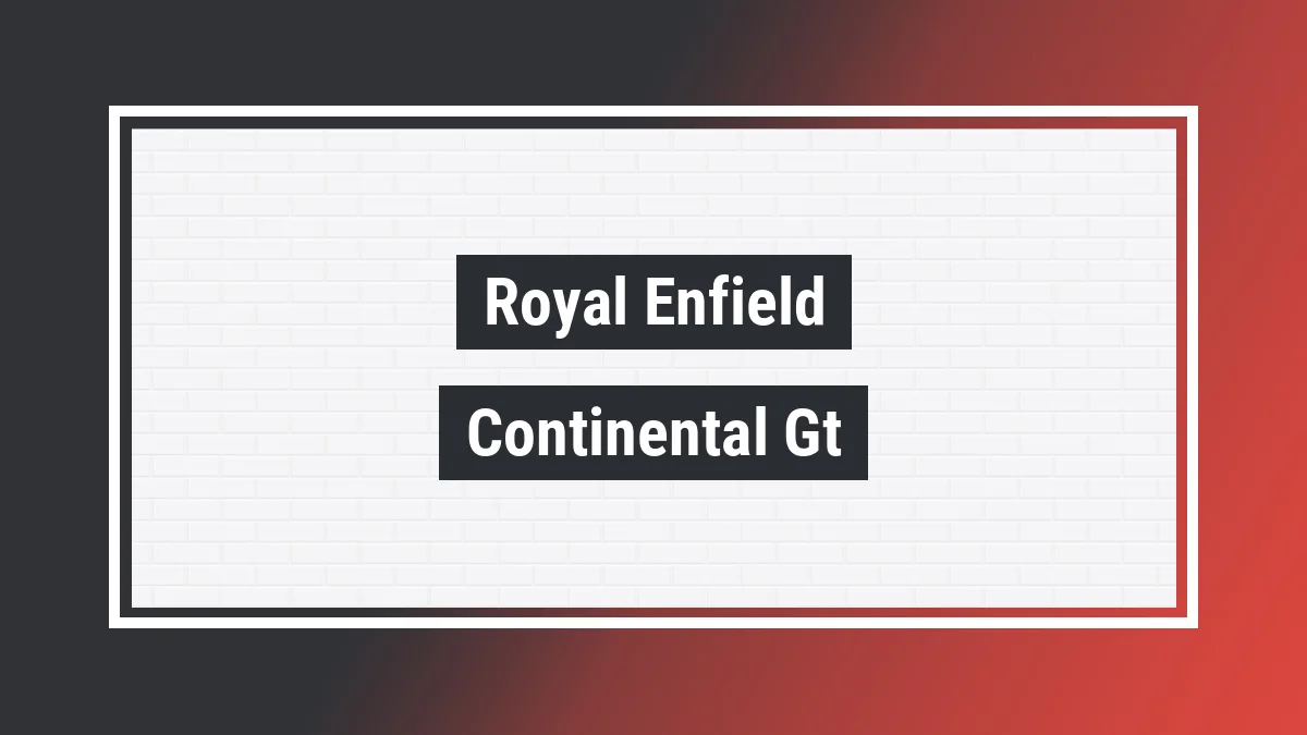 Imagem ilustrativa modelo Continental Gt 120 Year Edit. 650cc Abs Royal Enfield