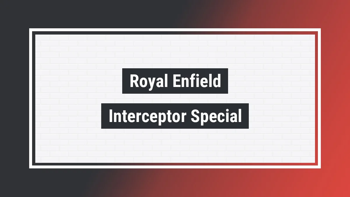 Imagem ilustrativa modelo Interceptor Special Colorway 650cc Abs Royal Enfield