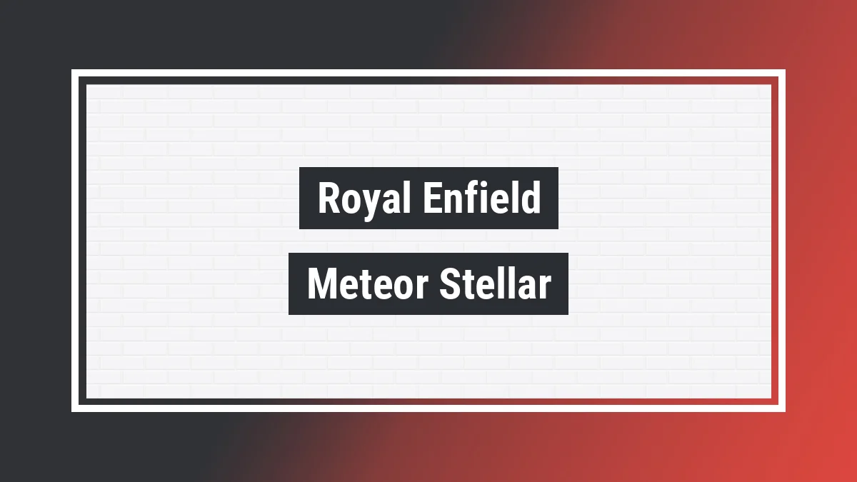 Imagem ilustrativa modelo Meteor Stellar 350cc Abs Royal Enfield