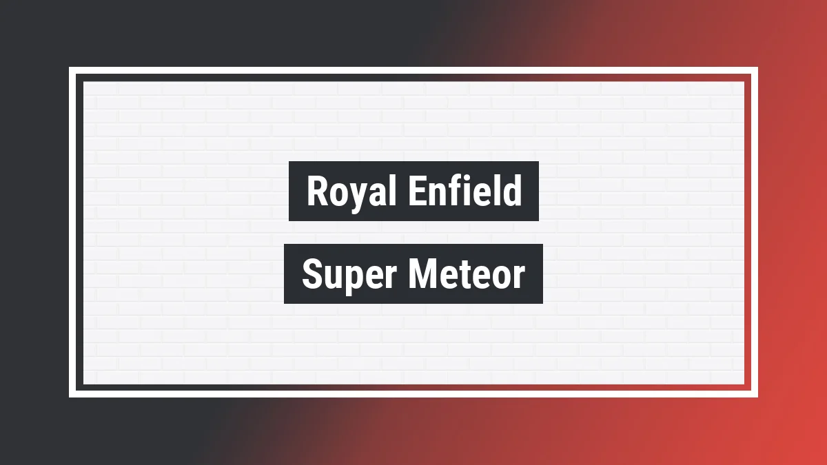 Imagem ilustrativa modelo Super Meteor Interstellar 650cc Abs Royal Enfield
