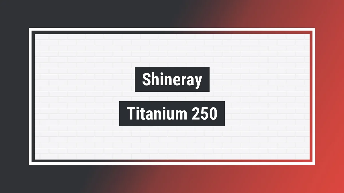 Imagem ilustrativa modelo Titanium 250 Efi Shineray