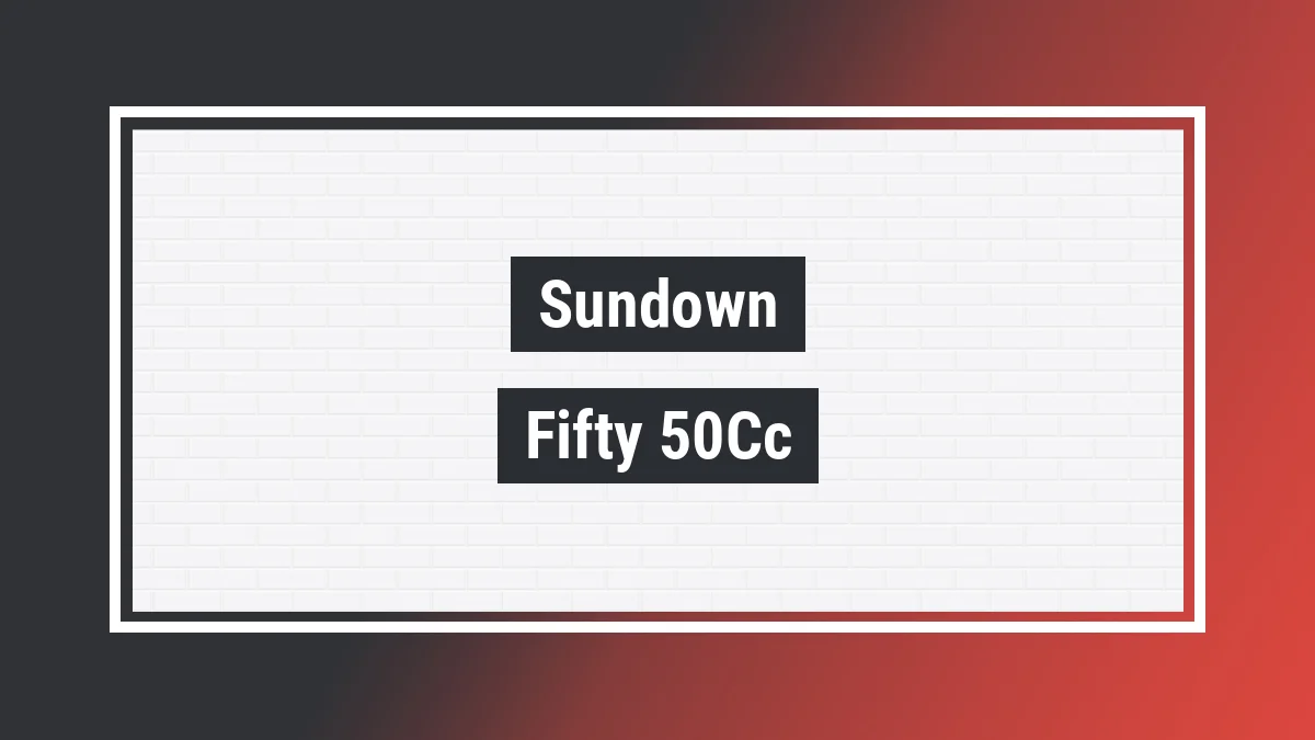 Imagem ilustrativa modelo Fifty 50cc Sundown