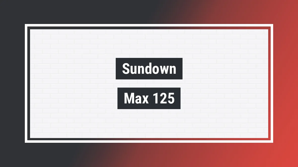 Imagem ilustrativa modelo Max 125 Se Sundown