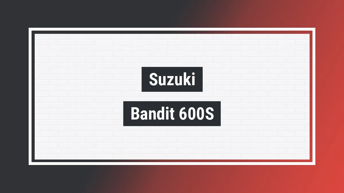 Imagem ilustrativa modelo Bandit 600s 650s Suzuki
