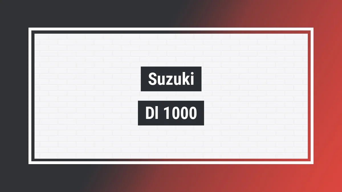 Imagem ilustrativa modelo Dl 1000 V-strom Suzuki