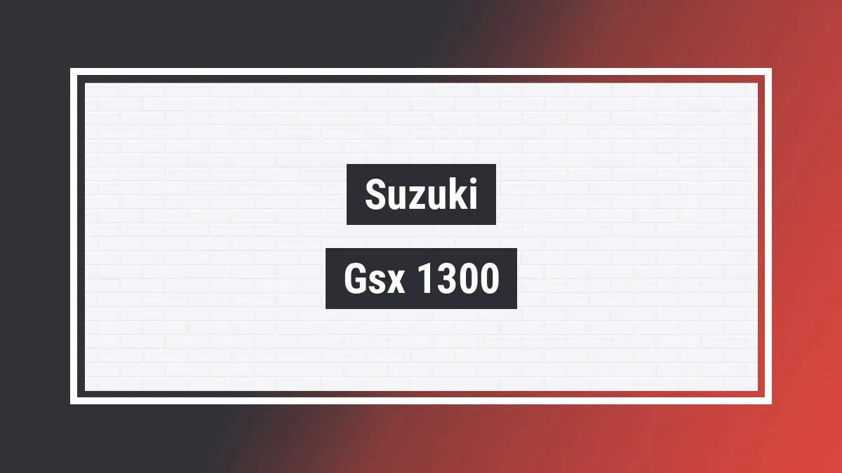 Imagem ilustrativa modelo Gsx 1300 B-king Suzuki