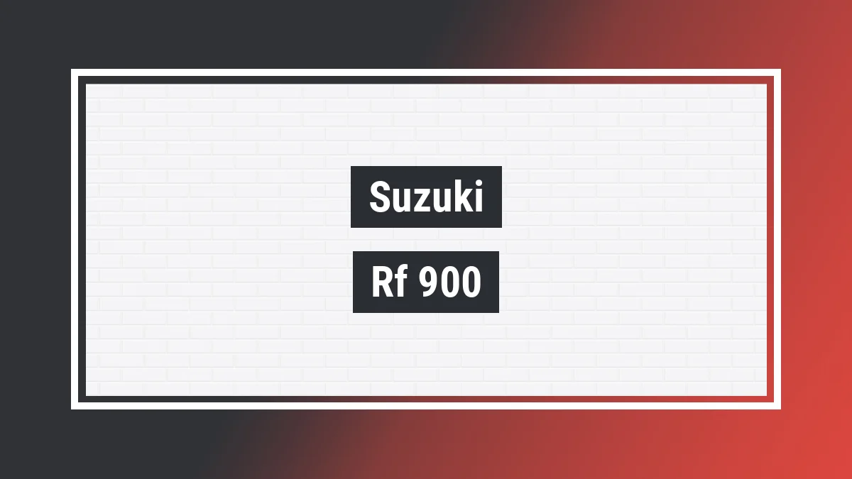 Imagem ilustrativa modelo Rf 900 R Suzuki
