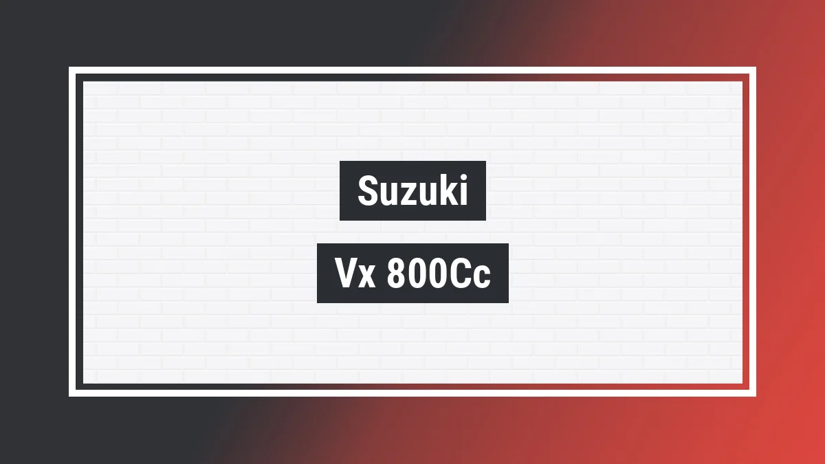 Imagem ilustrativa modelo Vx 800cc Suzuki