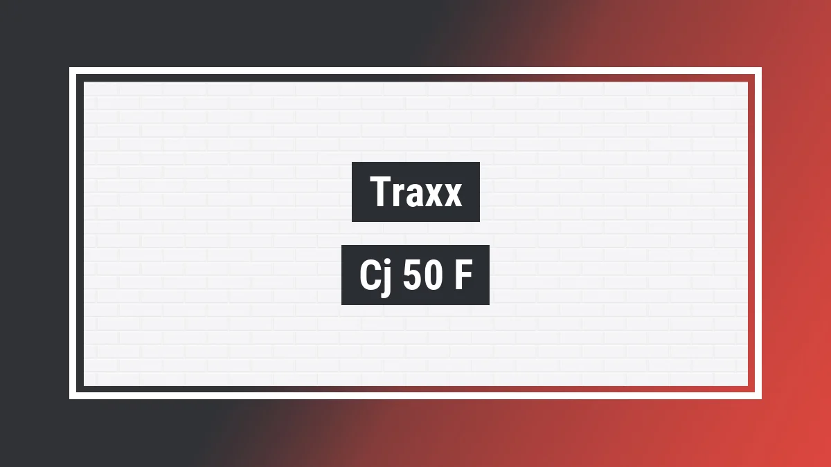 Imagem ilustrativa modelo Cj 50-f Traxx