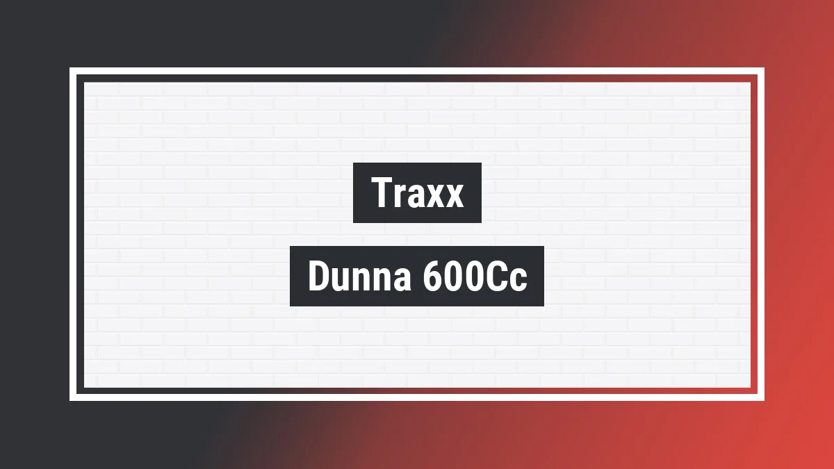 Imagem ilustrativa modelo Dunna 600cc Traxx