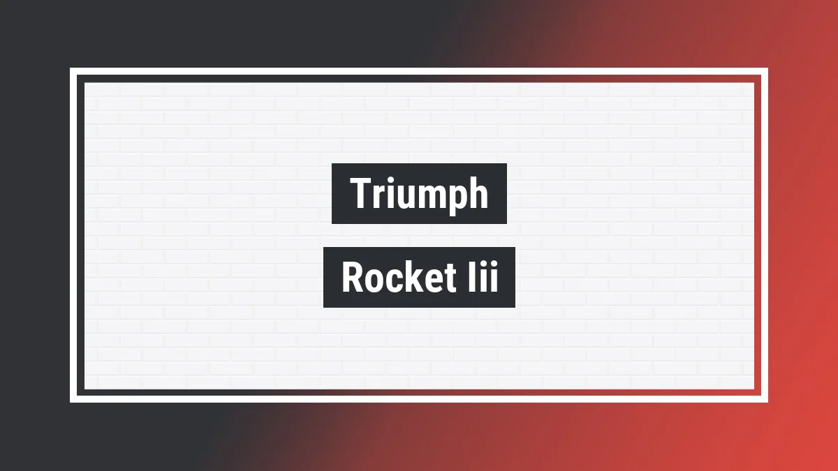 Imagem ilustrativa modelo Rocket Iii Gt 2500cc Triumph