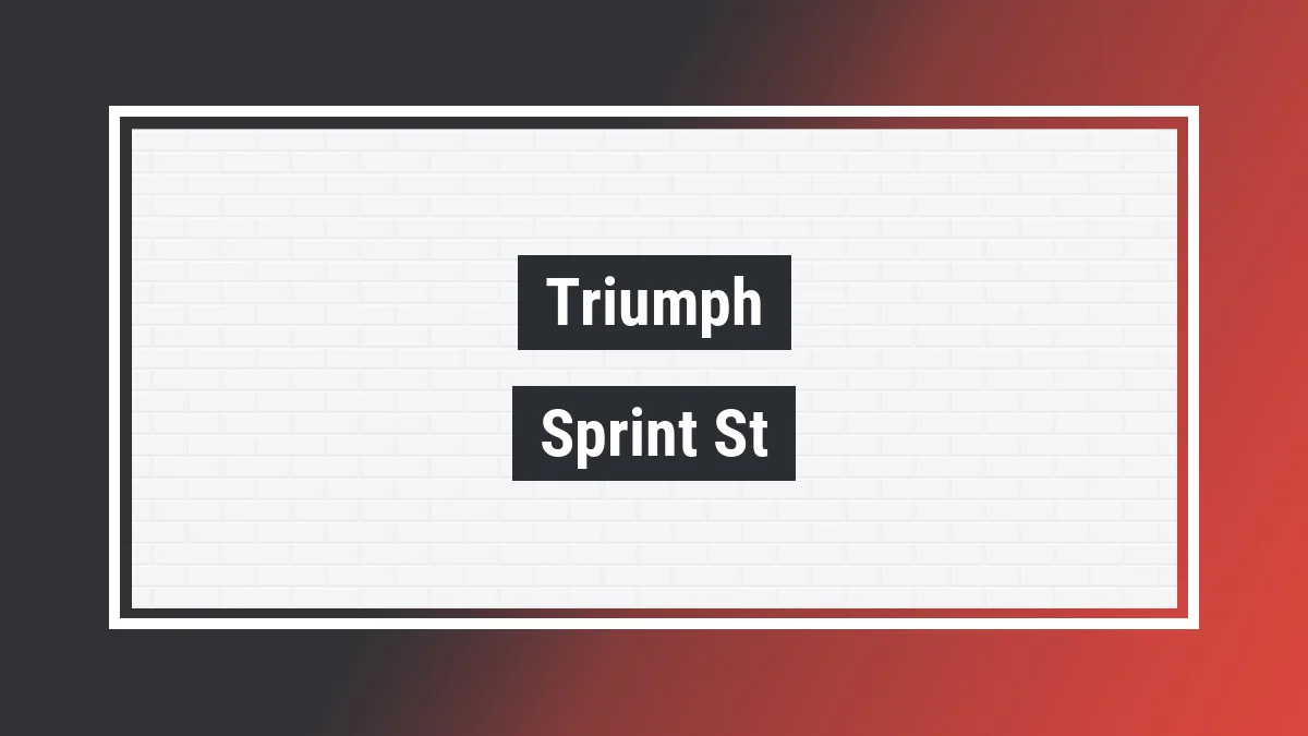 Imagem ilustrativa modelo Sprint St 955 Triumph