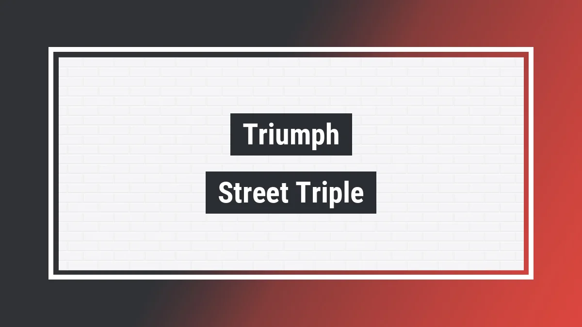 Imagem ilustrativa modelo Street Triple 675 Triumph