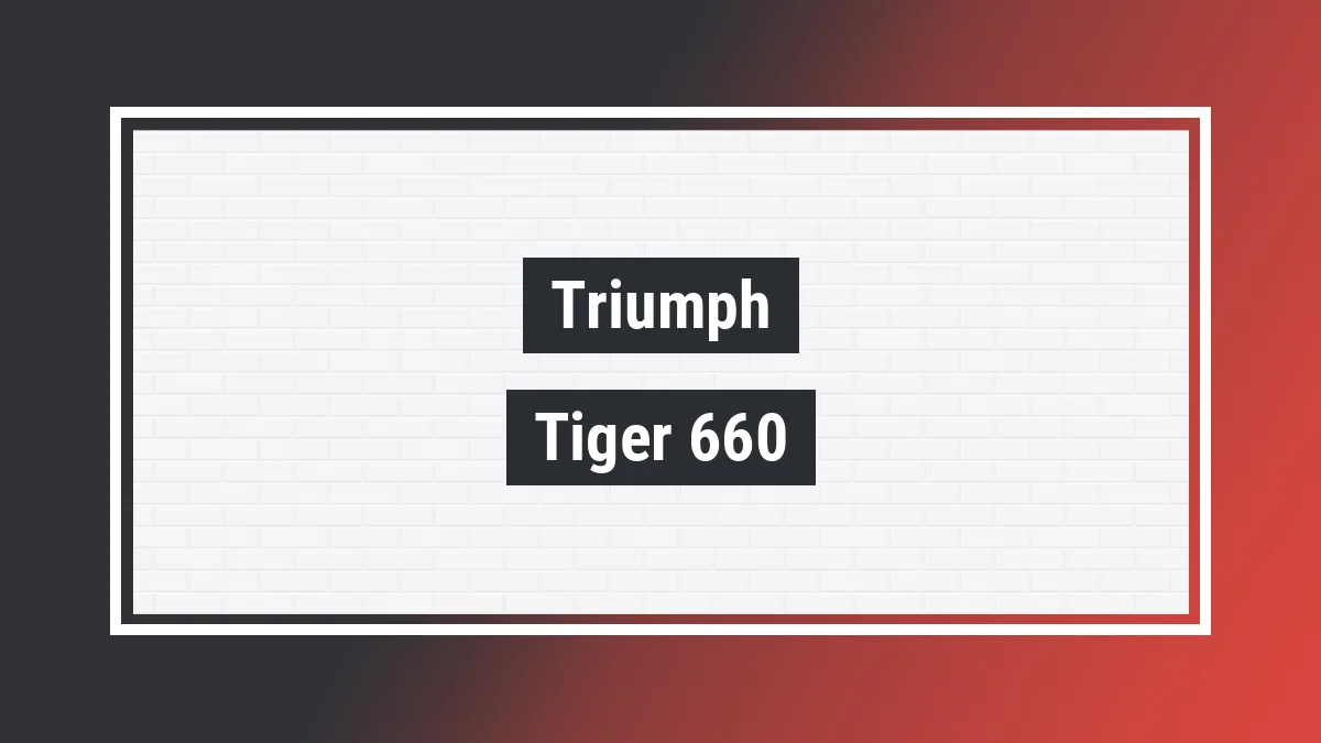 Imagem ilustrativa modelo Tiger 660 Sport Triumph