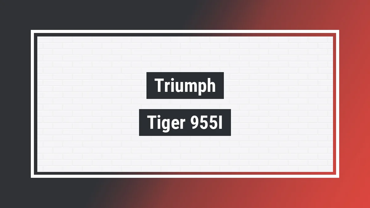 Imagem ilustrativa modelo Tiger 955i Triumph