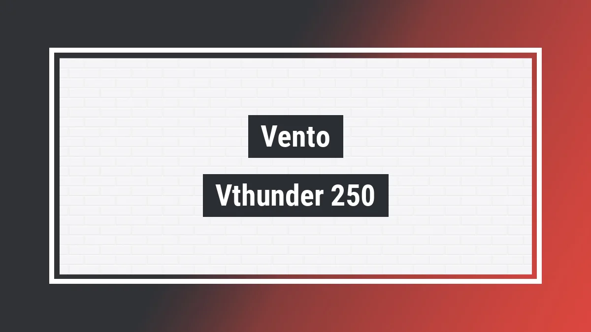 Imagem ilustrativa modelo Vthunder 250 Vento