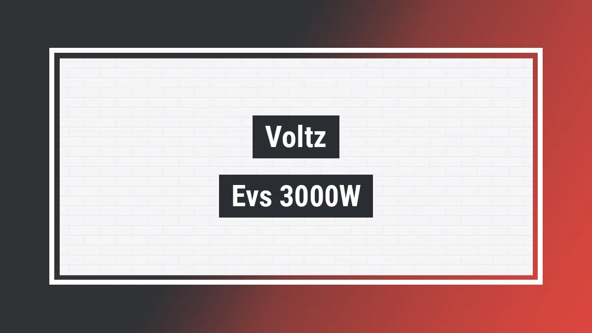 Imagem ilustrativa modelo Evs 3000w (elétrica) Voltz