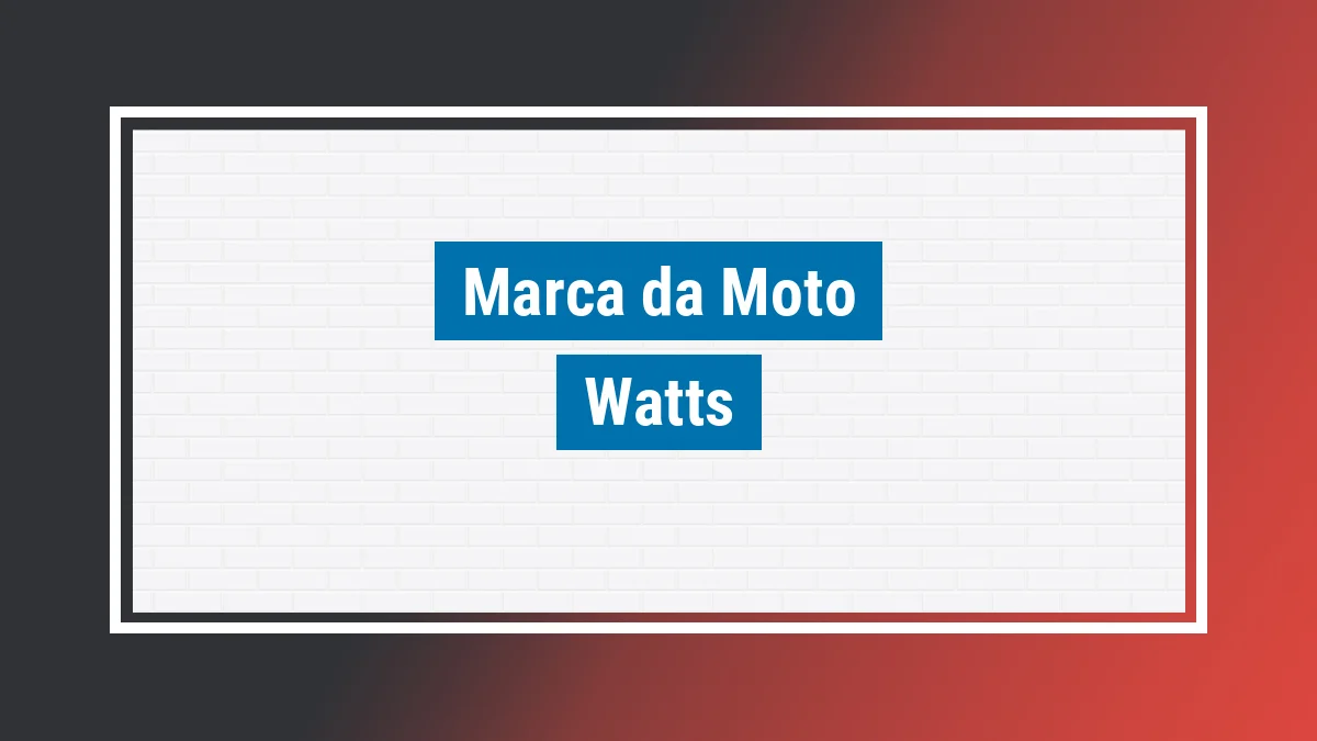 Imagem ilustrativa motos Watts