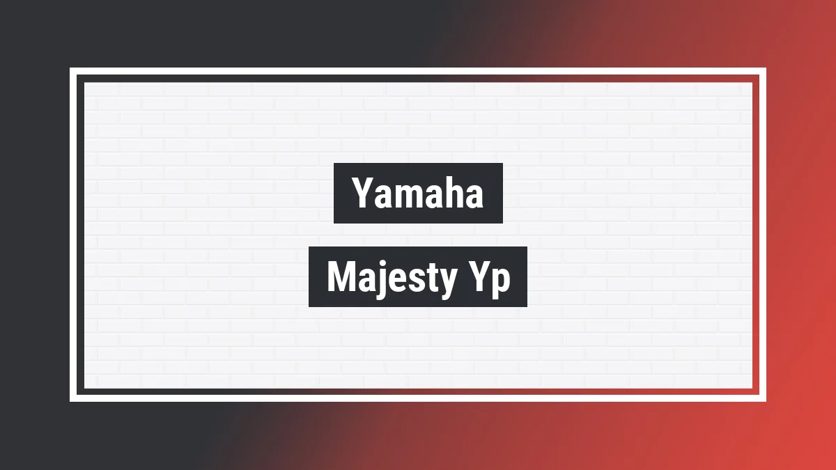 Imagem ilustrativa modelo Majesty Yp 250 Yamaha