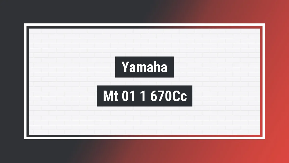 Imagem ilustrativa modelo Mt-01 1.670cc Yamaha