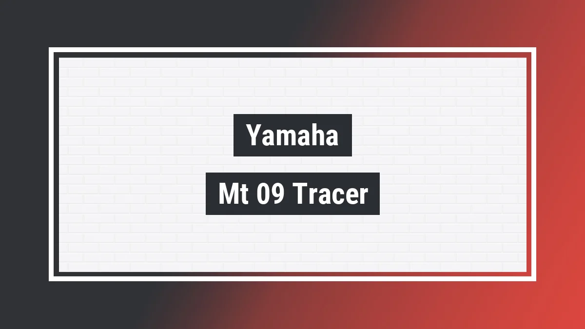 Imagem ilustrativa modelo Mt-09 Tracer Yamaha