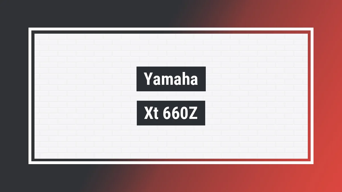 Imagem ilustrativa modelo Xt 660z Ténéré Yamaha