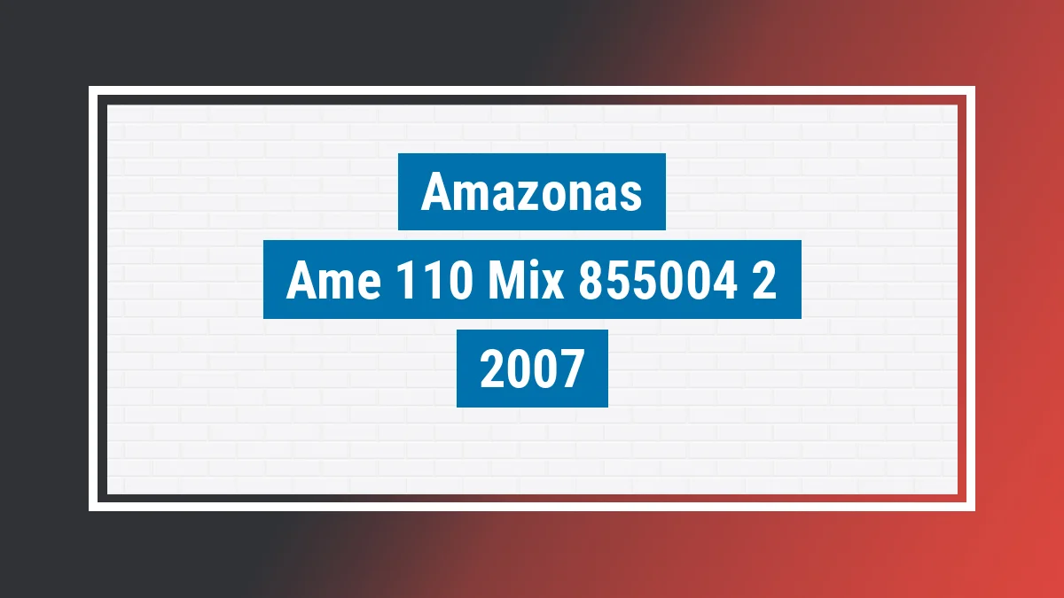 Imagem ilustrativa Amazonas Ame-110 Mix 2007