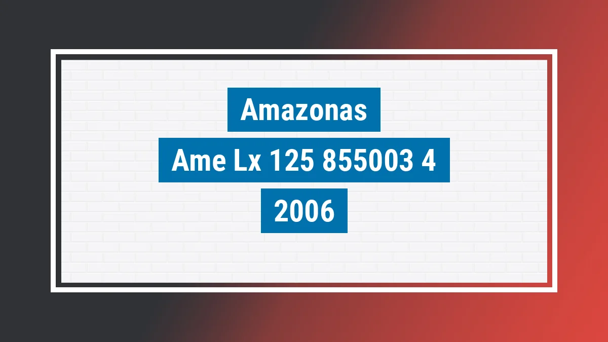 Imagem ilustrativa Amazonas Ame-lx 125 26 2006