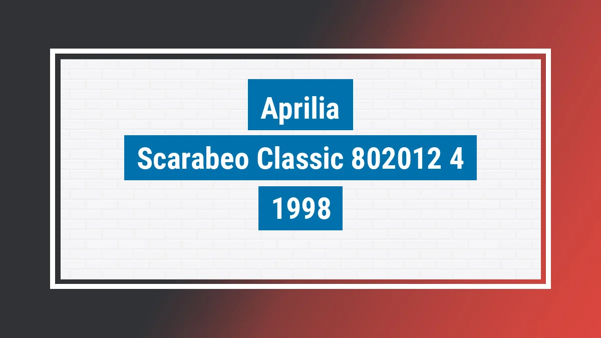 Imagem ilustrativa Aprilia Scarabeo Classic 50cc 1998