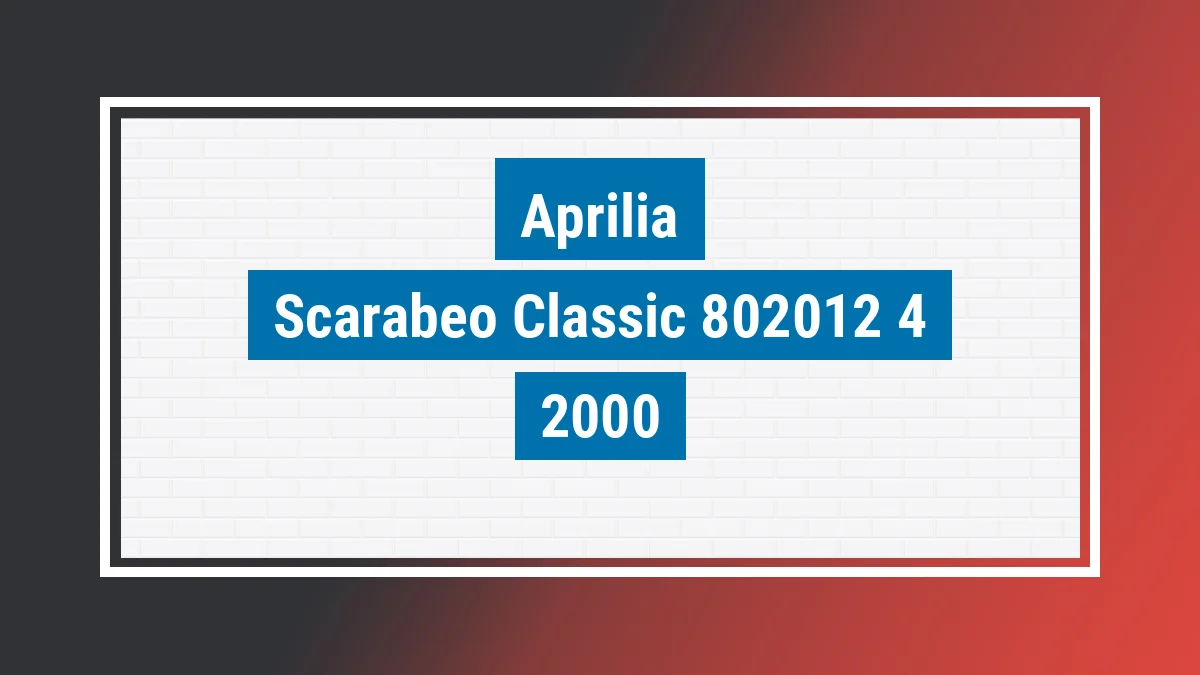 Imagem ilustrativa Aprilia Scarabeo Classic 50cc 2000