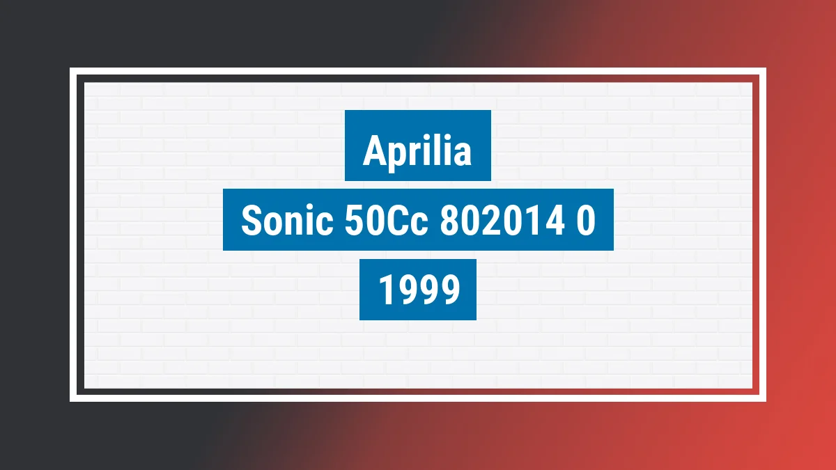 Imagem ilustrativa Aprilia Sonic 50cc 1999