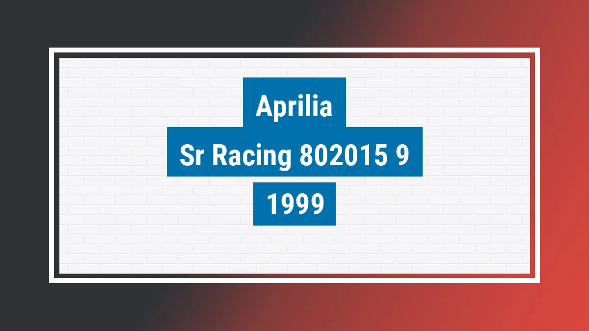Imagem ilustrativa Aprilia Sr Racing 50cc 1999