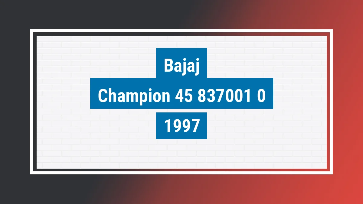 Imagem ilustrativa Bajaj Champion 45 100cc 1997
